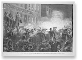 Thure de Thulstrup, The anarchist riot in Chicago - A dynamite bomb exploding among the police.
